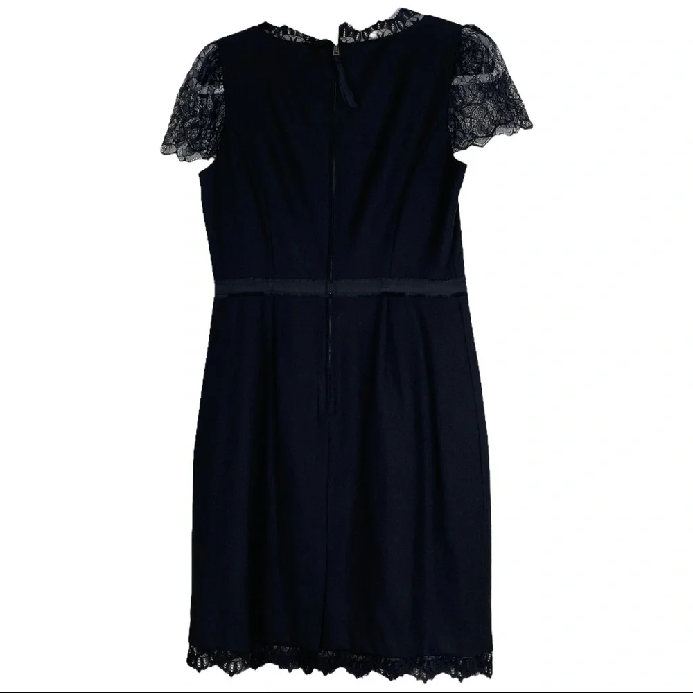 REBECCA TAYLOR black lace combo dress NWT sz 8 - Picture 3 of 6